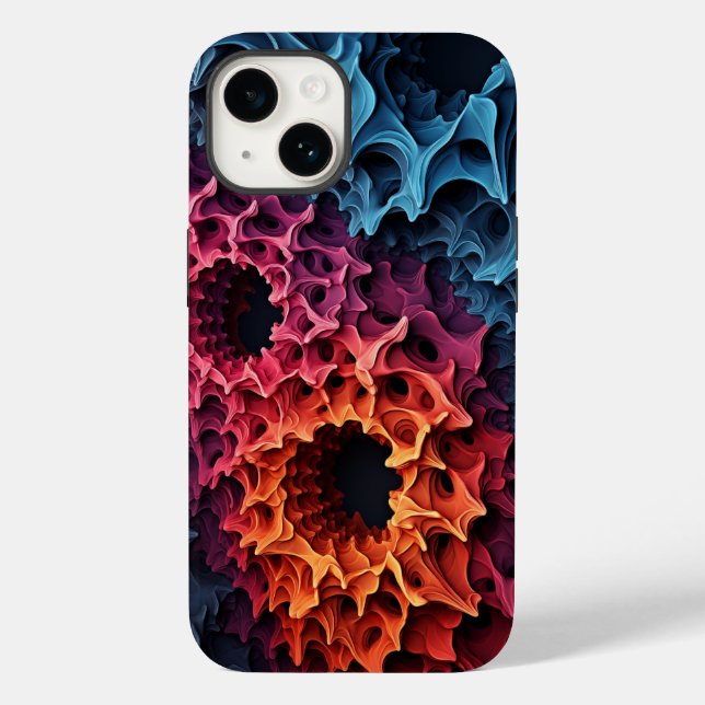 Funda De Case-Mate Para iPhone Mandelbrot Fractal Julia Set (Reverso )