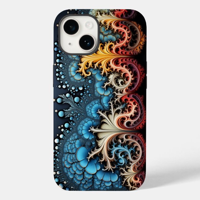 Funda De Case-Mate Para iPhone Mandelbrot Fractal Julia Set (Reverso )