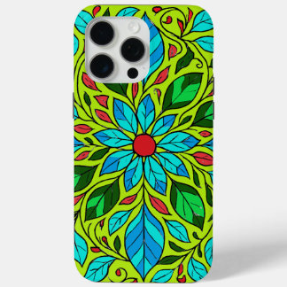 Funda Para iPhone 15 Pro Max Mandola Leaves Design 