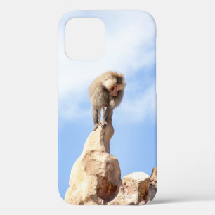 Funda Para iPhone 12 Mandrill en la cima de una montaña