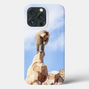 Funda Para iPhone 13 Pro Mandrill mono en la cima de una montaña