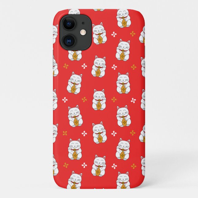 Funda De Case-Mate Para iPhone Maneki Neko (Reverso)