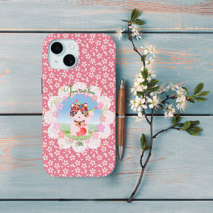 Funda Para iPhone 15 Maneki Neko Lucky Luna