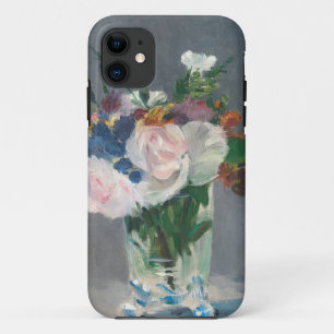 Funda Para iPhone 11 Manet Flores en una malla de cristal, c.1882