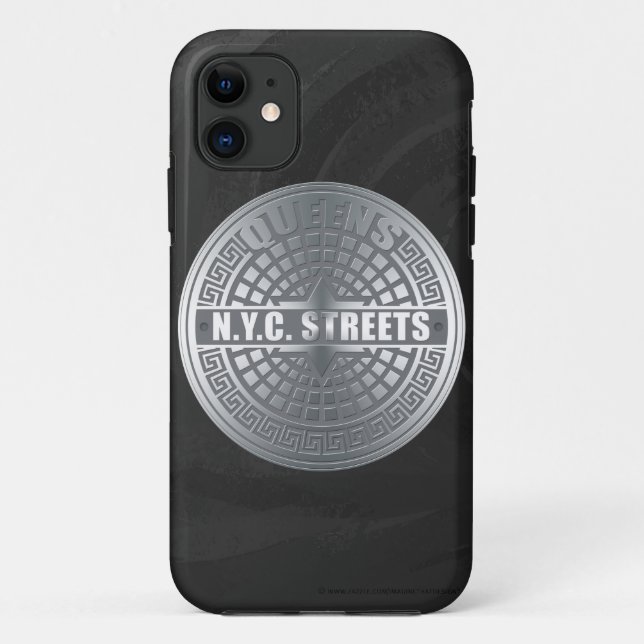 Funda De Case-Mate Para iPhone Manhole Covers Queens (Reverso)