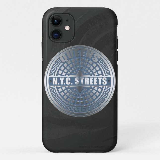 Funda De Case-Mate Para iPhone Manhole Covers Queens (Reverso)