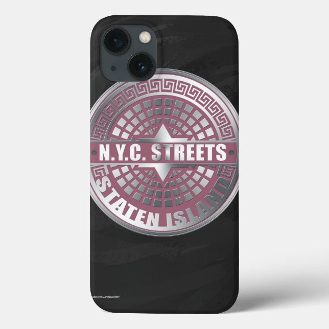 Funda De Case-Mate Para iPhone Manhole Covers Staten Island (Reverso)