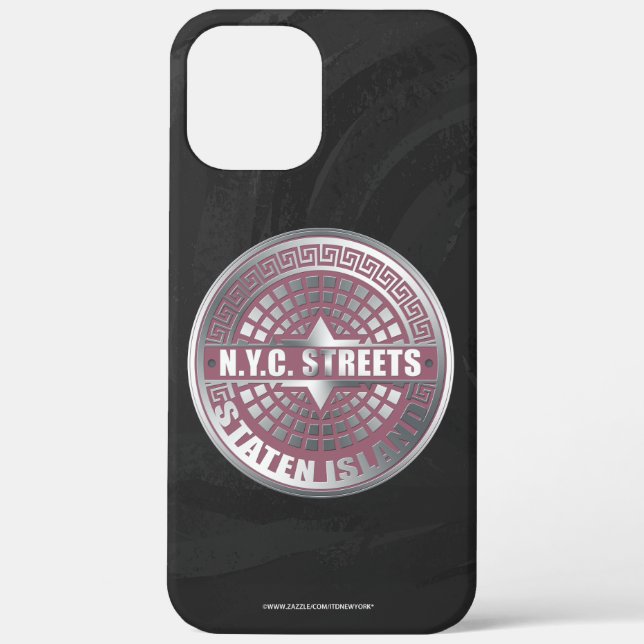 Funda De Case-Mate Para iPhone Manhole Covers Staten Island (Reverso )