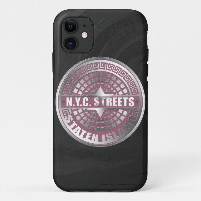 Funda De Case-Mate Para iPhone Manhole Covers Staten Island (Reverso)