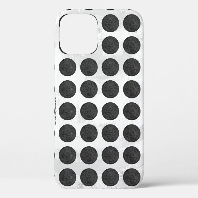 Funda De Case-Mate Para iPhone Manhole Cubre Mármol Negro (Reverso )
