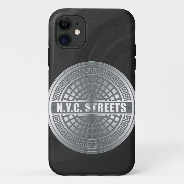 Funda De Case-Mate Para iPhone Manhole NYC (Reverso)