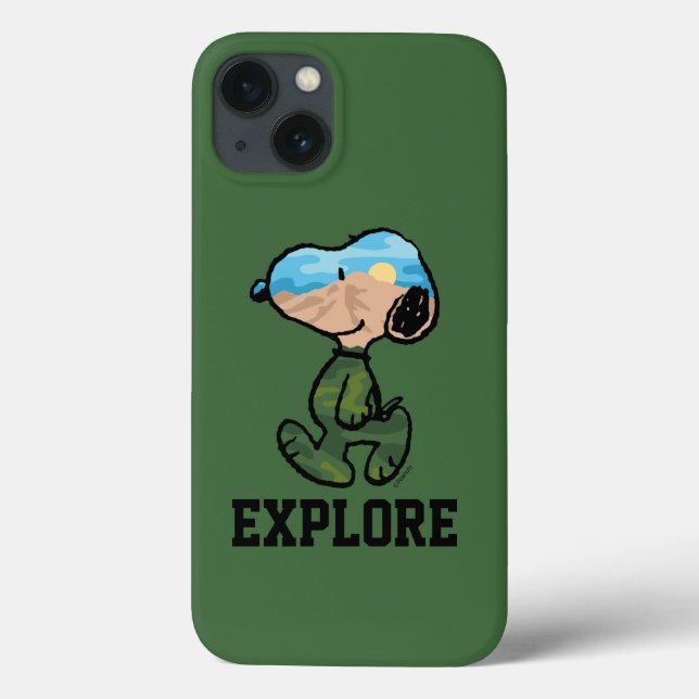 Funda De Case-Mate Para iPhone Maní | Gran Esnoopa al Aire Libre (Reverso)