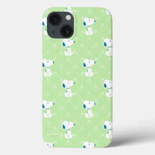 Funda Para iPhone 13 Maní   Patrón de sueños de deco verde Snoopy