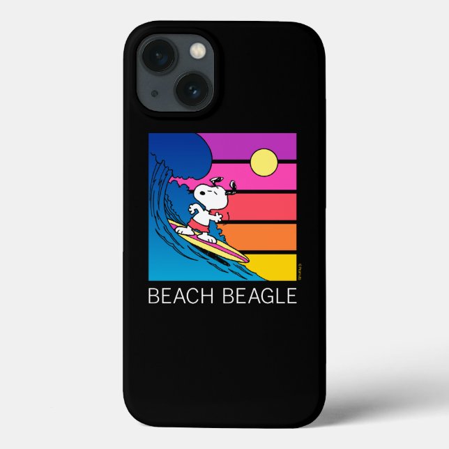 Funda De Case-Mate Para iPhone Maní | Snoopy Surfing (Reverso)