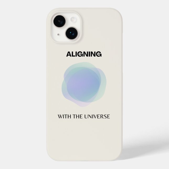 Funda De Case-Mate Para iPhone Manifestación Arte Espiritual, Gradiente Aura Ener (Reverso )