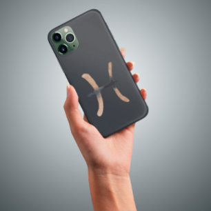 Funda Para iPhone 11 Manly Graphite Pisces Zodiac Rótulo