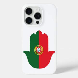 Funda Para iPhone 15 Pro MANO Con Bandera De Portugal