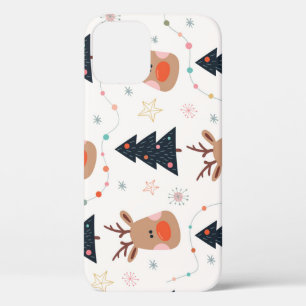 Funda Para iPhone 12 Mano del árbol de renos de los navidades
