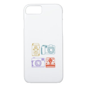 Funda Para iPhone 8/7 Mano en colores pastel del color retro de la