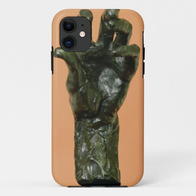 Funda De Case-Mate Para iPhone Mano izquierda grande (bronce) (Reverso)
