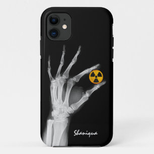Funda Para iPhone 11 Mano sosteniendo un símbolo de radiación