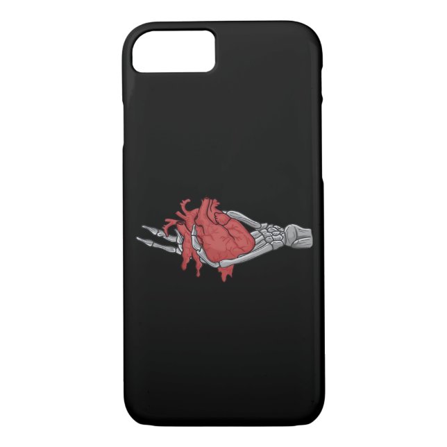 Funda De Case-Mate Para iPhone Manos de Skeleton Heart (Reverso)