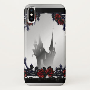 Funda Para iPhone X Mansión Gótica Rosa de Sangre