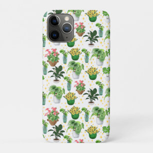 Funda Para iPhone 11 Pro Manta de Plantas en Macetas Caprichosas