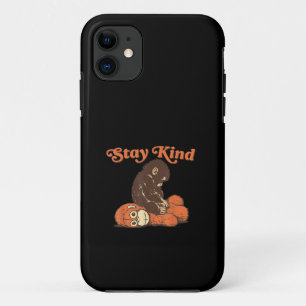 Funda Para iPhone 11 Mantén la amabilidad, bebé mono puñetazo peluche d