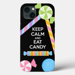 Funda Para iPhone 13 Mantén la calma y come el estuche de teléfono con