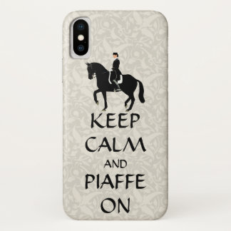 Funda Para iPhone X Mantén La Calma Y El Pañuelo En Vestido