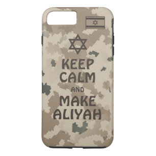 Funda Para iPhone 8 Plus/7 Plus Mantén la Calma y Haz Aliyah - Desierto