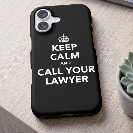 Funda Para iPhone 13 Mantén la Calma y Llama a tu Abogado