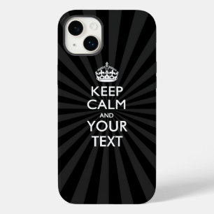 Funda Para iPhone 14 Plus De Case-Mate MANTENER CALMA personalizada y su texto en ráfaga