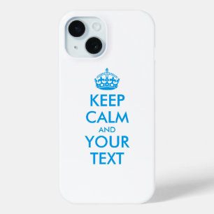 FUNDA PARA iPhone 15 MANTENER CALMA Y EL TEXTO