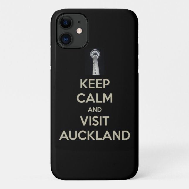 Funda De Case-Mate Para iPhone mantener la calma visita a auckland (Reverso)