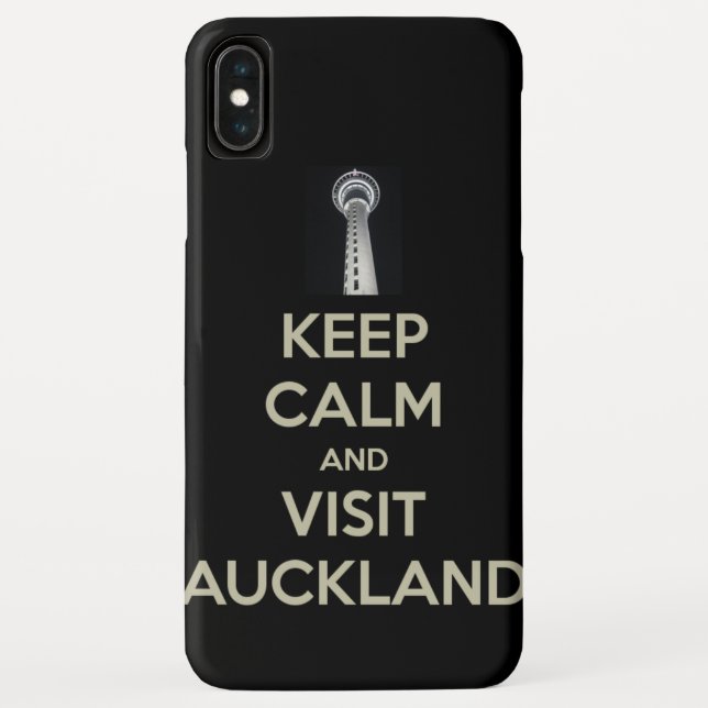Funda De Case-Mate Para iPhone mantener la calma visita a auckland (Reverso)