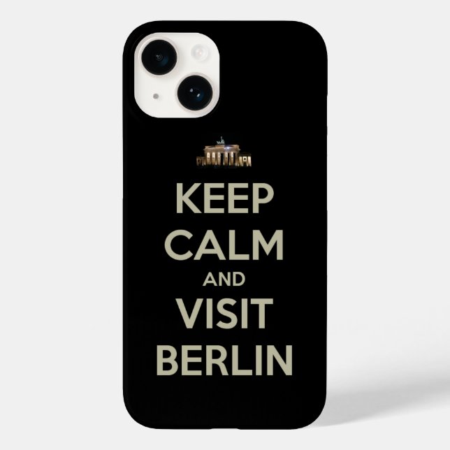 Funda De Case-Mate Para iPhone mantener la calma visitar berlín (Reverso )