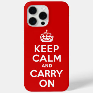 Funda Para iPhone 15 Pro Max Mantener la calma y continuar