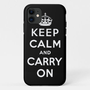 Funda Para iPhone 11 mantener la calma y continuar con el original