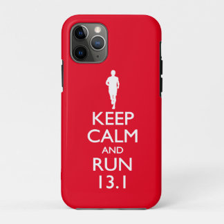 Funda Para iPhone 11 Pro Mantener la calma y correr 13.1