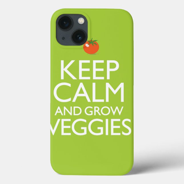Funda De Case-Mate Para iPhone Mantener la calma y cultivar las verduras (Reverso)