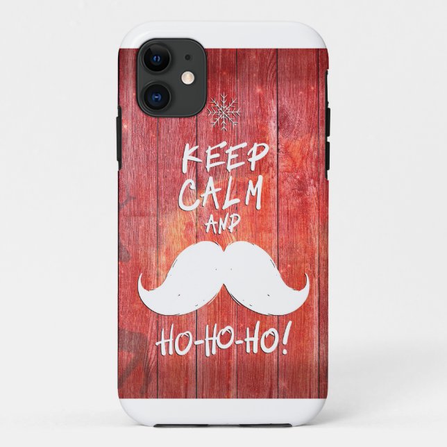 Funda De Case-Mate Para iPhone Mantener la calma y el Ho-Ho-ho (Reverso)