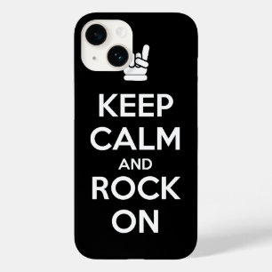Funda Para iPhone 14 De Case-Mate Mantener la calma y el rock en marcha