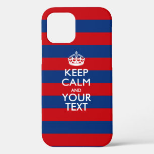 Funda Para iPhone 12 Mantener la CALMA y el texto personalizado en fran