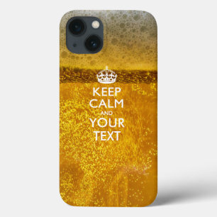 Funda Para iPhone 13 Mantener la CALMA y el texto personalizados