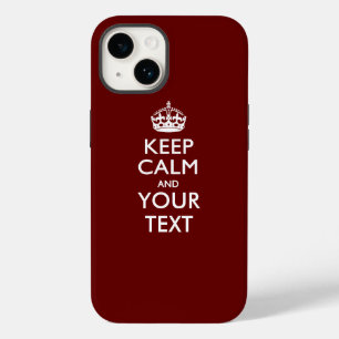 Funda Para iPhone 14 De Case-Mate Mantener la CALMA y el texto personalizados