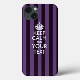 Funda Para iPhone 13 Mantener la CALMA y el texto personalizados