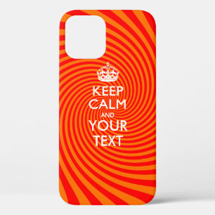 Funda Para iPhone 12 Pro Mantener la CALMA y el texto personalizados