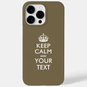 Funda Para iPhone 14 Pro Max De Case-Mate Mantener la CALMA y el texto personalizados